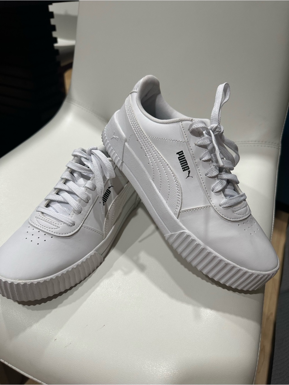 Puma Women's White Platform Athletic Sneakers